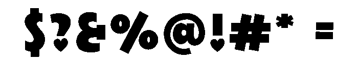 Thick Lover Sans Font OTHER CHARS