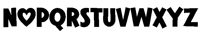 Thick Lover Sans Font UPPERCASE