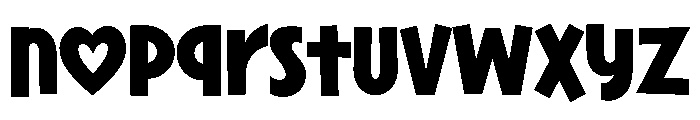 Thick Lover Sans Font LOWERCASE