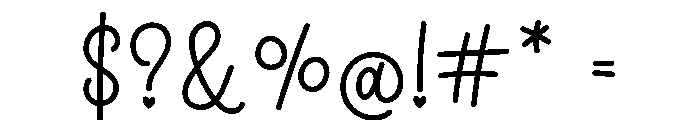 Thick Lover Font OTHER CHARS