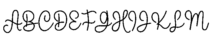 Thick Lover Font UPPERCASE