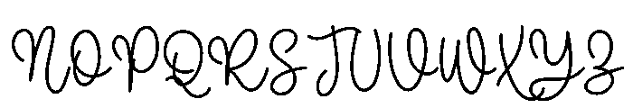Thick Lover Font UPPERCASE