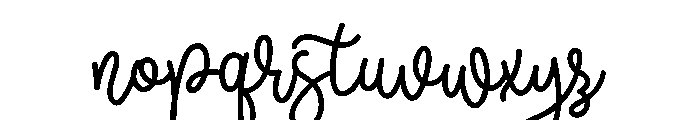 Thick Lover Font LOWERCASE