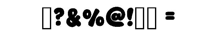 Thick Lovers Regular Font OTHER CHARS