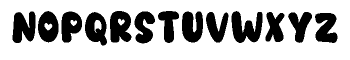 Thick Lovers Regular Font UPPERCASE