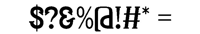 Thick Luxen Regular Font OTHER CHARS