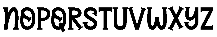 Thick Luxen Regular Font LOWERCASE