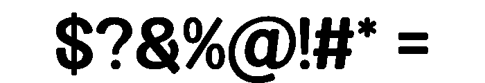 Thick Magic Regular Font OTHER CHARS