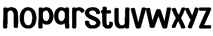 Thick Magic Regular Font LOWERCASE