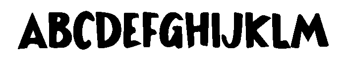 Thick Marker Font UPPERCASE