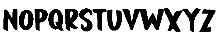 Thick Marker Font UPPERCASE