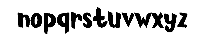 Thick Marker Font LOWERCASE