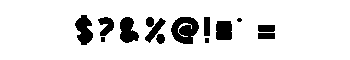 Thick Monday Font OTHER CHARS