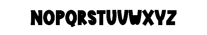 Thick Monday Font UPPERCASE