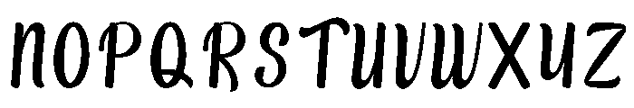 Thick Mountain Font UPPERCASE