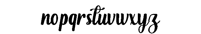 Thick Mountain Font LOWERCASE