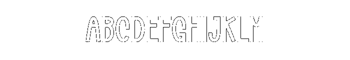 Thick Note Font UPPERCASE