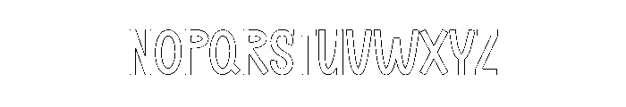 Thick Note Font UPPERCASE