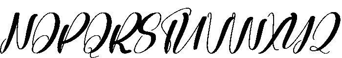 Thick Notepad Font UPPERCASE