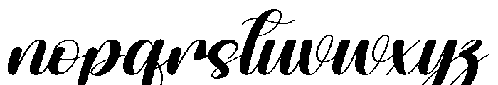 Thick Notepad Font LOWERCASE