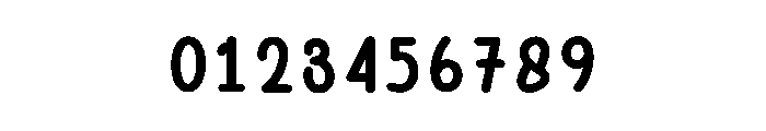 Thick Notes Font OTHER CHARS
