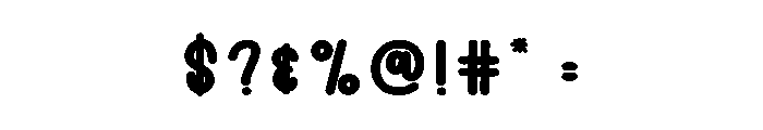 Thick Notes Font OTHER CHARS