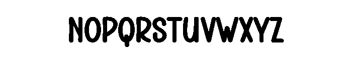 Thick Notes Font UPPERCASE