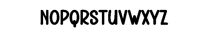 Thick Notes Font LOWERCASE
