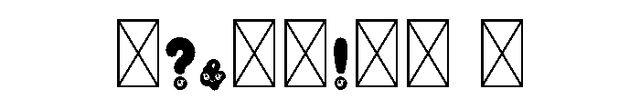 Thick Pencil Font OTHER CHARS
