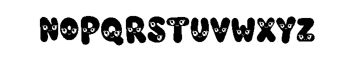 Thick Pencil Font LOWERCASE