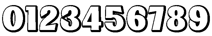 Thick Power Extrude Regular Font OTHER CHARS