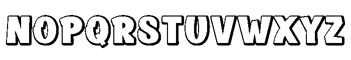Thick Power Extrude Regular Font UPPERCASE