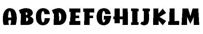Thick Power Regular Font UPPERCASE