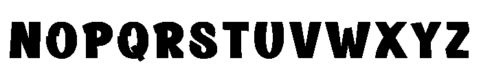 Thick Power Regular Font LOWERCASE