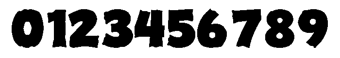 Thick Puffy Font OTHER CHARS