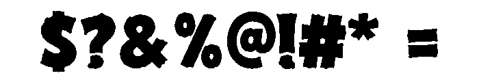 Thick Puffy Font OTHER CHARS