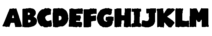 Thick Puffy Font UPPERCASE