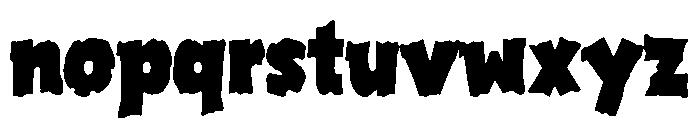 Thick Puffy Font LOWERCASE