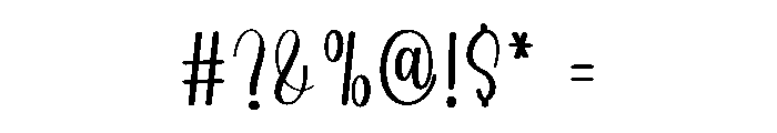 Thick Rainbow Font OTHER CHARS