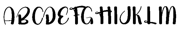 Thick Rainbow Font UPPERCASE