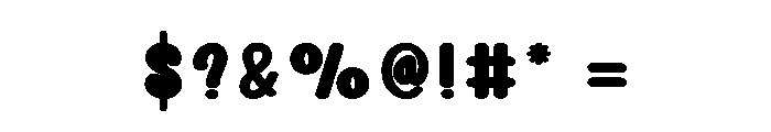 Thick Remember Font OTHER CHARS