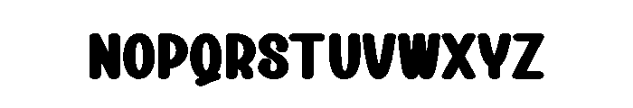 Thick Remember Font LOWERCASE