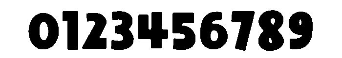 Thick Ring Font OTHER CHARS