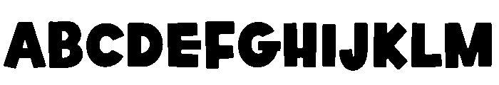 Thick Ring Font UPPERCASE