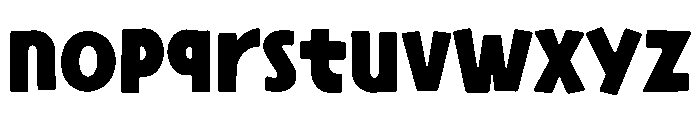 Thick Ring Font LOWERCASE