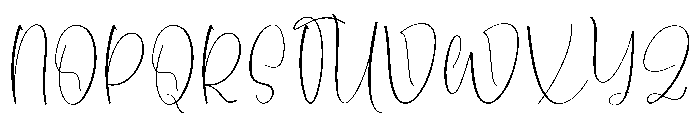 Thick Shadow Font UPPERCASE