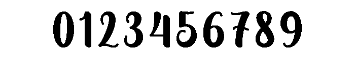 Thick Signature Regular Font OTHER CHARS