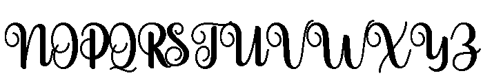 Thick Signature Regular Font UPPERCASE