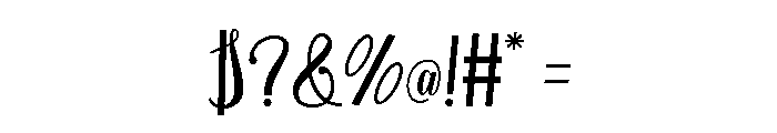 Thick Simple Regular Font OTHER CHARS