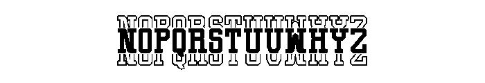 Thick Stacked Regular Font LOWERCASE